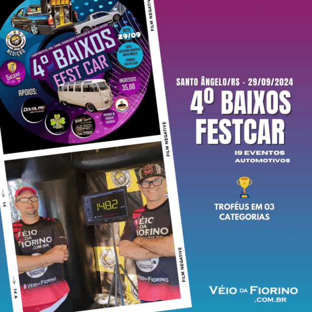 29/09/2024 – 4º Baixos FestCar – Santo Ângelo/RS